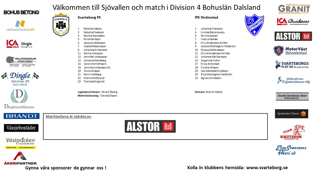 Matchprogram Svarteborg FK - IFK Strömstad