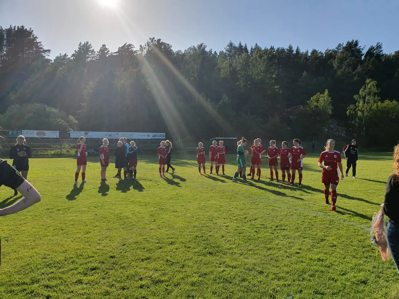Matchens vinnare skiner ikapp med solen