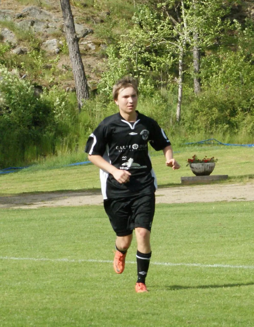 Bilden: Sebastian Olsson blev tvåmålsskytt i segermatchen mot IFK Strömstad.