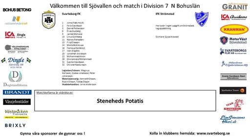 Matchprogram dagens matcher