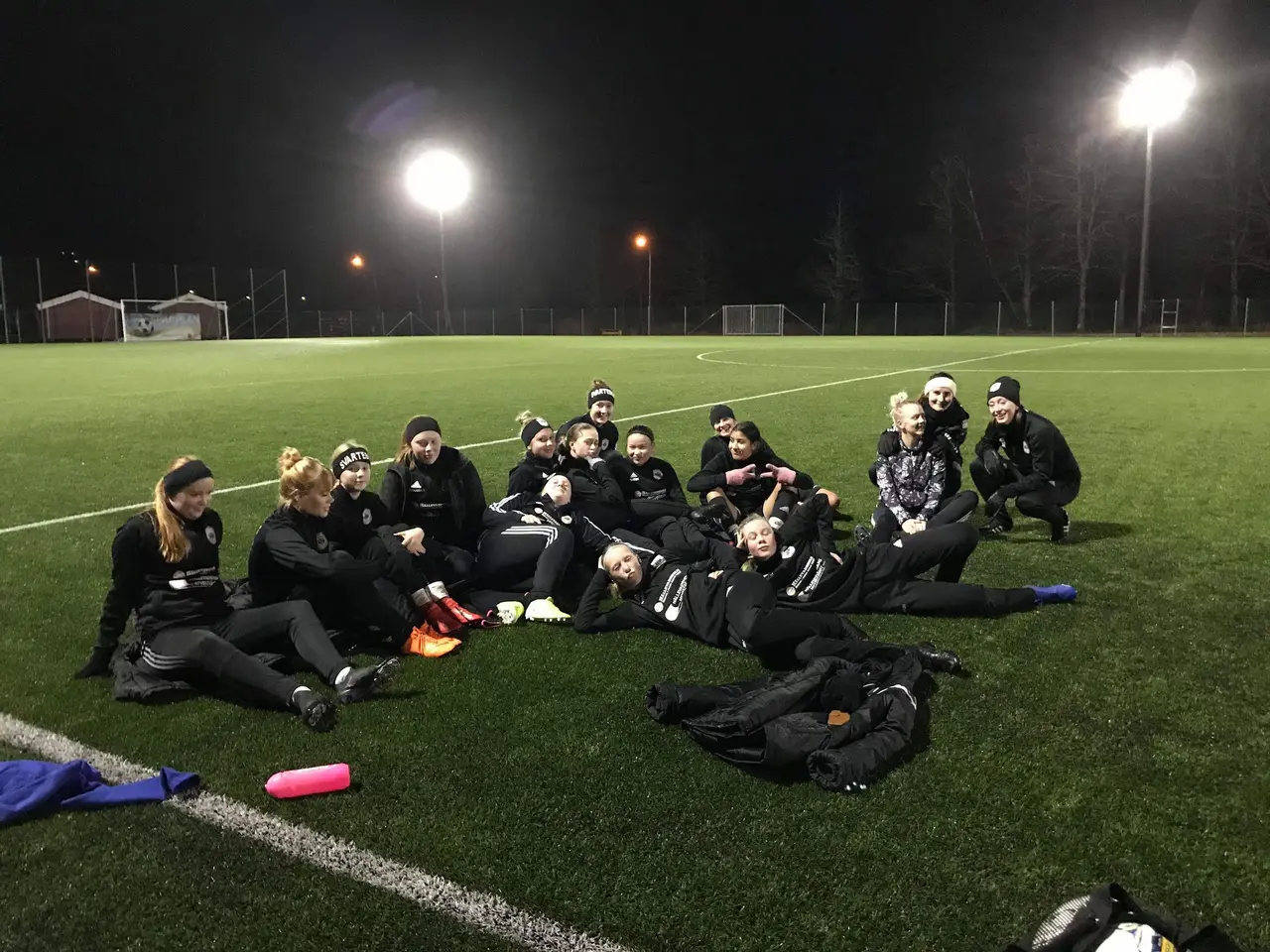 Härligt häng efter träning med ett grymt gäng