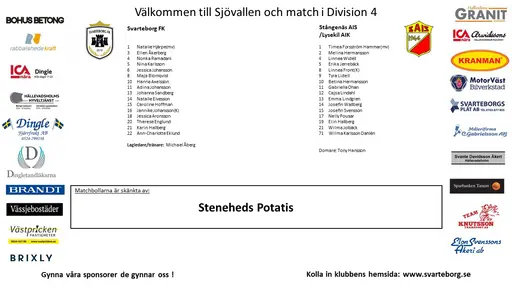 Matchprogram dagens matcher