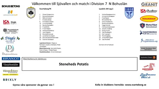 Matchprogram dagens matcher