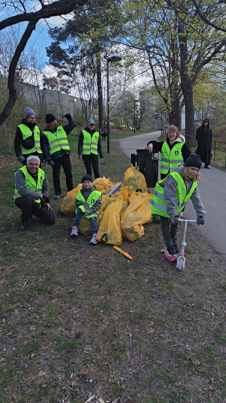 Gänget som städade i bostadsområdet