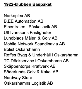 1922-klubben Bas