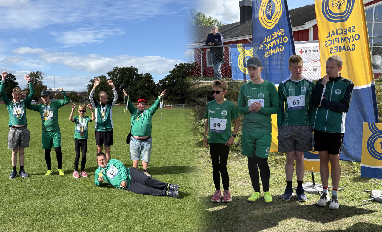 Kalmar SK:s utövare på Special Olympics Sweden Invitational Games i Malmö.