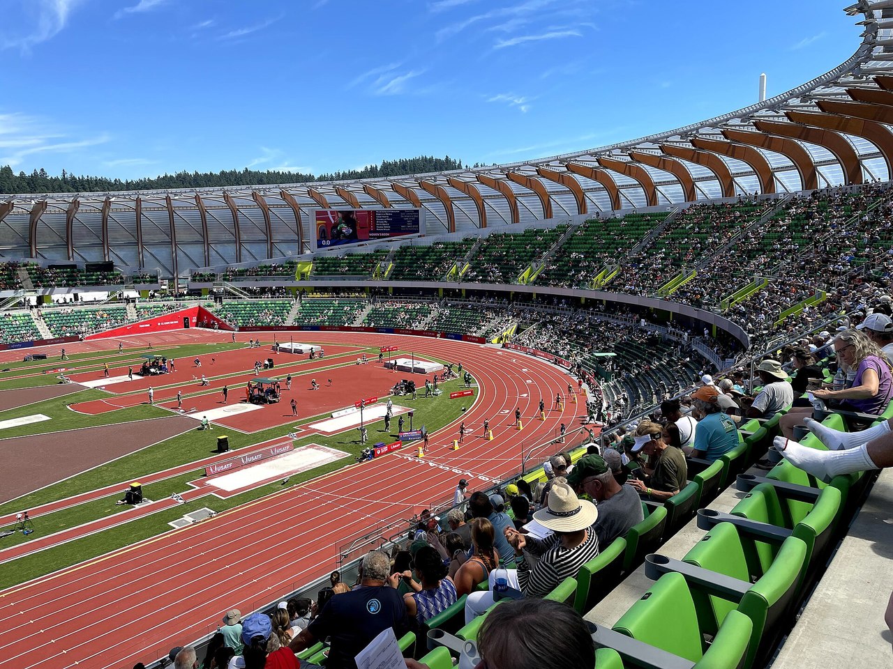 The New Hayward Field där JVM går av stapeln i år. Foto: Chris Schiemann.