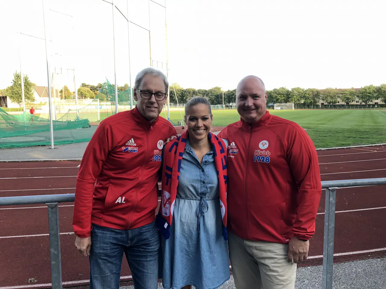 Peter Lundgren Ordförande Vellinge IF, Therese Neldeborn Projektledare, Johnny Neldeborn Verksamhetsansvarig
