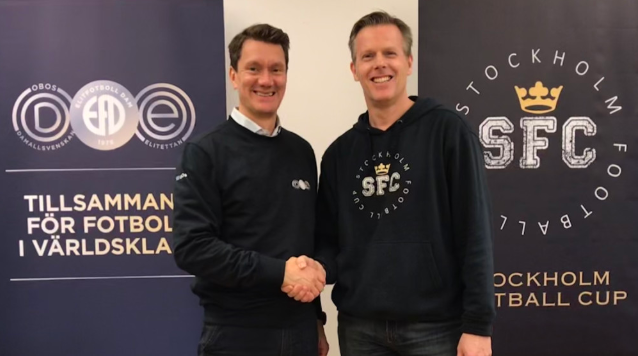 Stefan Alvén, sportchef EFD och Jonas Dyrke, cupgeneral SFC