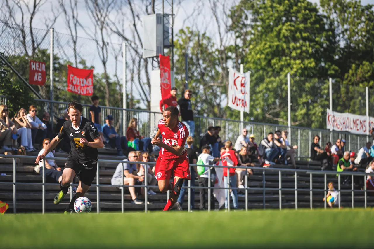 Bilden från vårmatchen mot Karlbergs BK. Fotograf David Jansson