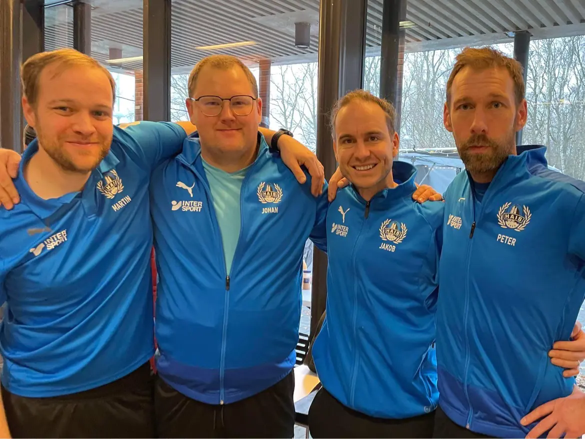 Fr vänster: Martin Vernet, Johan Nilsson, Jakob Rempe och Peter Christiansen!
