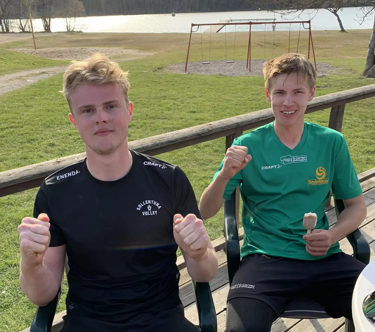 Svante Fridström, Sollentuna VK och Melker Nordin, Södertelge VBK