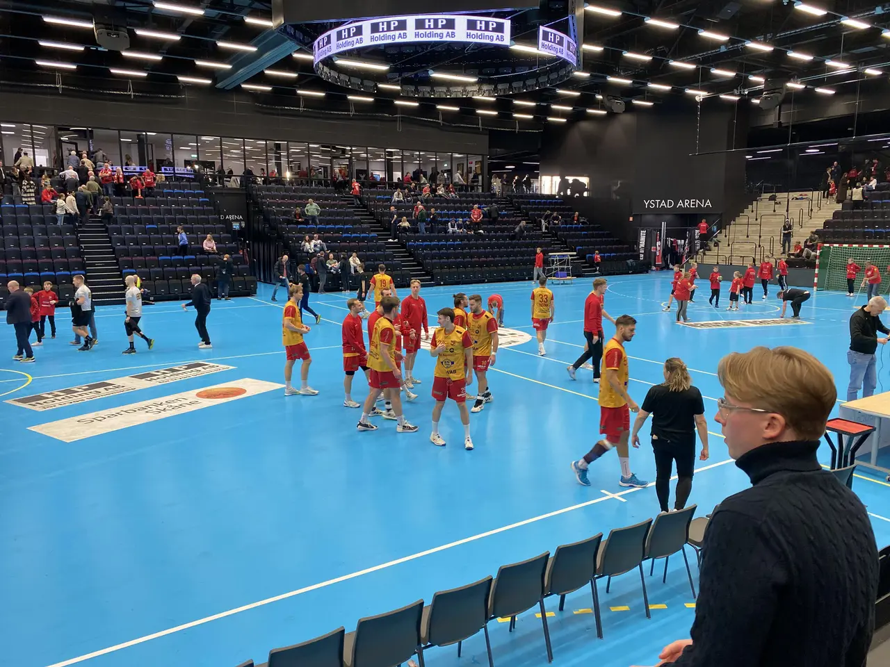 Nöjda VHK spelare efter 30-25 vinsten mot IFK Ystad i Ystad Arena