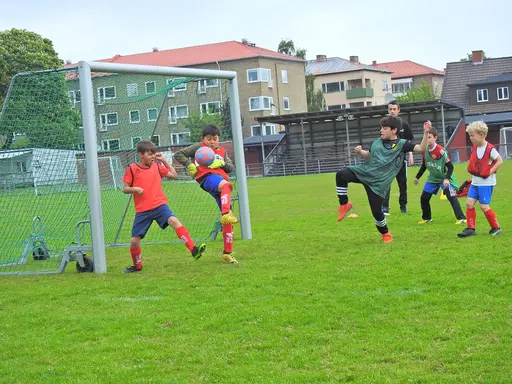 P8 hade två lag, P9 hade 1 lag och P10 hade också ett lag. Alla mötte alla – 3 matcher för varje spelare. Foto: Daniel Nunez