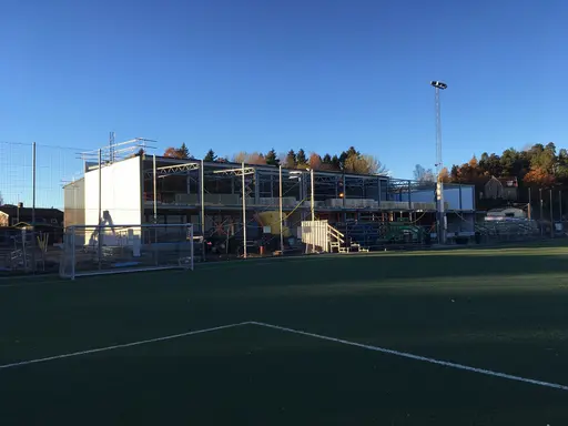Stuvsta Idrottshall håller nu på att ta form på Stuvsta IP!