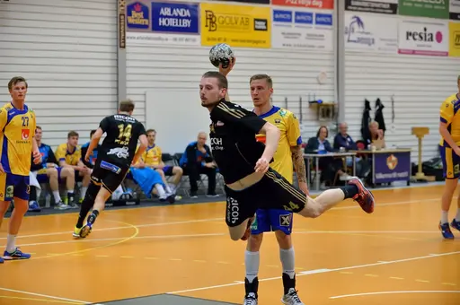Ligalandslaget besegrade Ricoh HK en en jämn träningsmatch i Rosershallen på tisdagskvällen, 30-28. Fotograf; Anders Lundgren