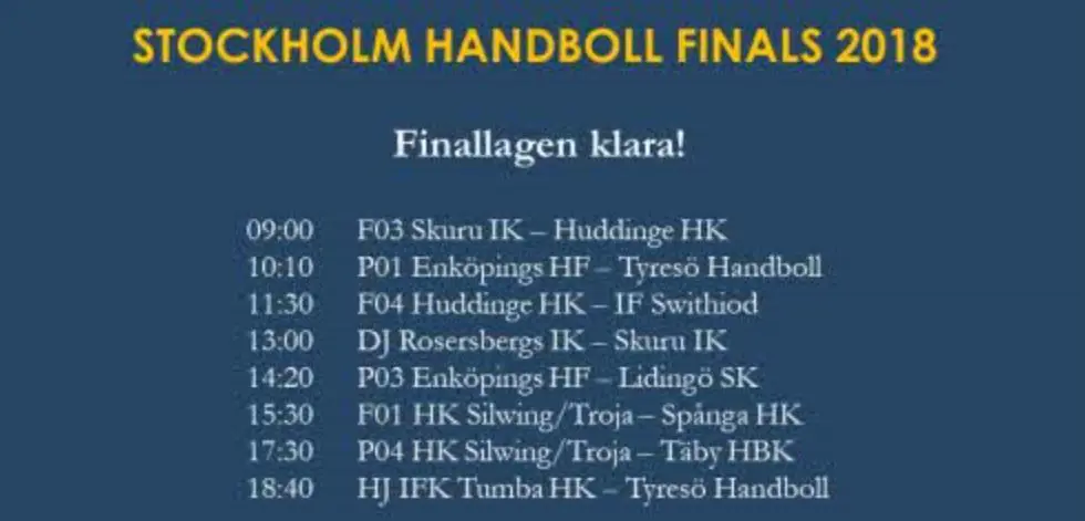 Finalmatcherna i Stockholmsslutspelet
