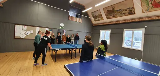 Fröjered/Korsberga damlag börjar med pingis