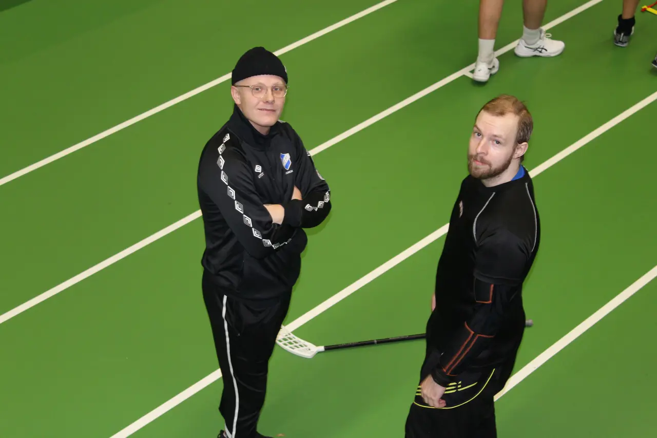 David Karlsson (vänster) med Viktor Bergström.