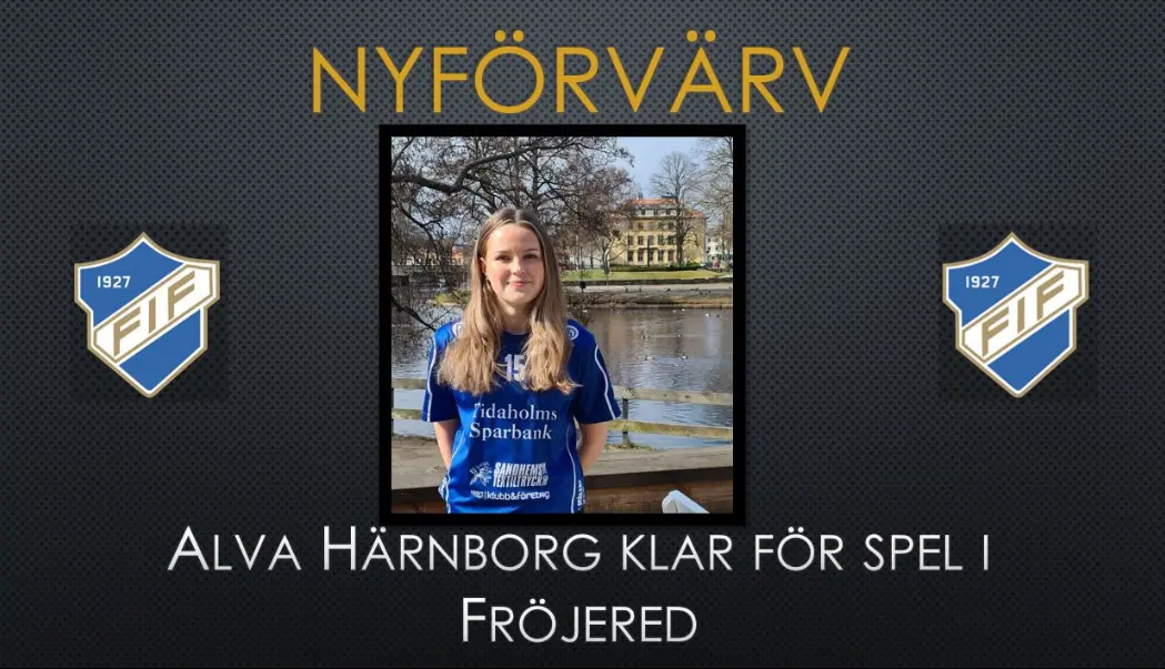 Alva Härnborg ansluter till Fröjered .