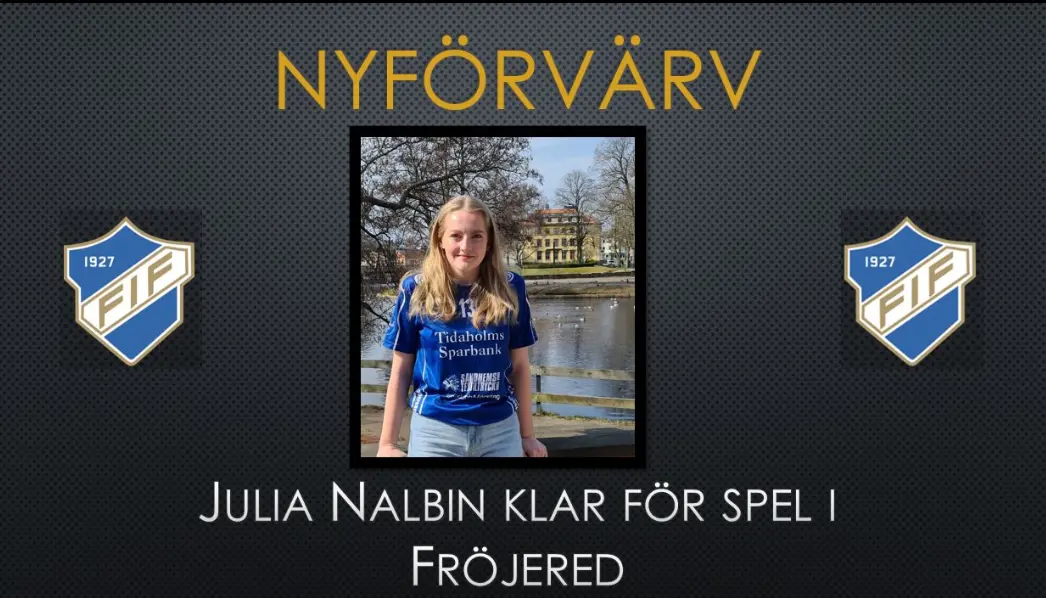 Julia Nalbin ansluter till Fröjered