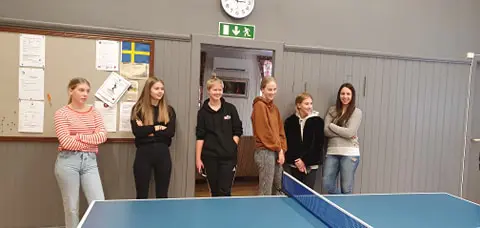 Fröjered/Korsberga damlag börjar med pingis