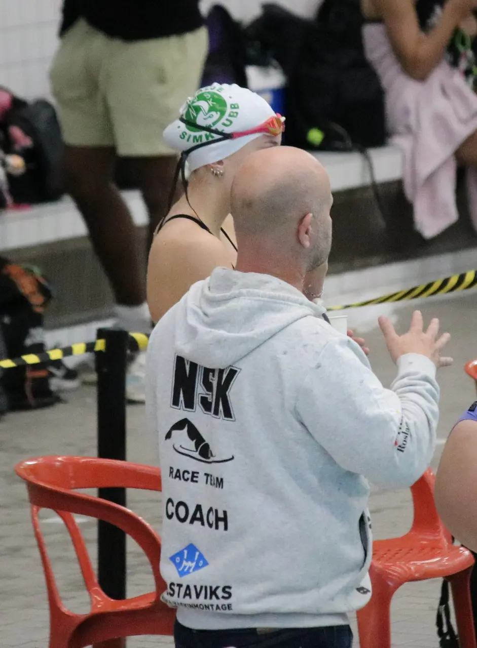 Coach i arbete på Zoggs Zwim, Eriksdalsbadet