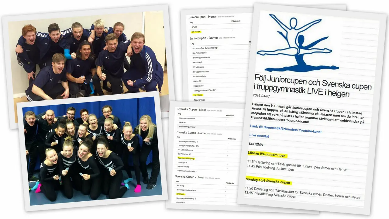 Juniorcupen och Svenska Cupen i Halmstad, 9-10 april..!