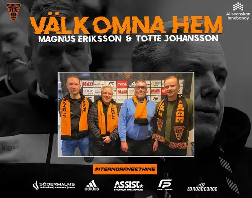 NYA TRÄNARE KLARA FÖR HERRLAGET! FBI Tullinge är mycket glada över att kunna välkomna Magnus Eriksson och Totte Johansson tillbaka som tränare för föreningens herrlag!