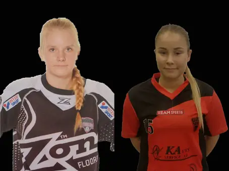 #4 Rebecka Nyman. #15 Madde Laason