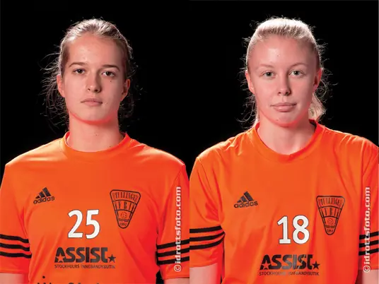 #25 Saga Kingelin. #18 Moa Nilsson