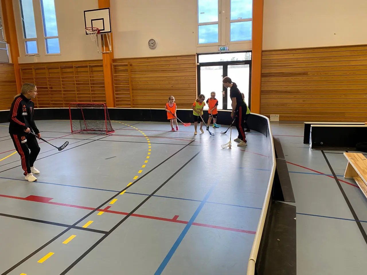 Tvåmålsspel i slutet av träningen