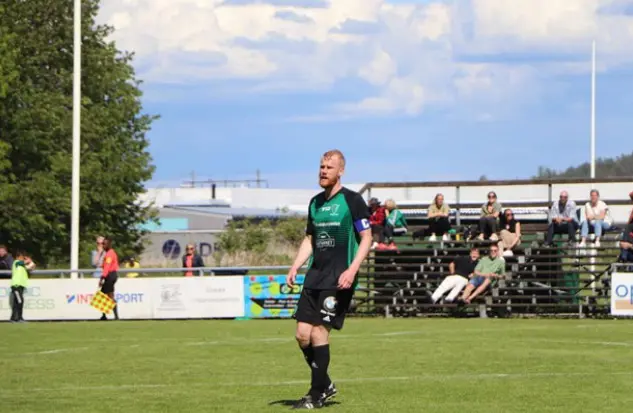 Lagkapten Mattias Hallengärd. Foto: Anton Lorentzson, Norra Halland