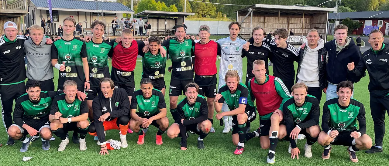 Jubel efter en fantastisk match mot Lindome