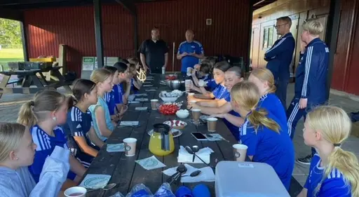 Fika efter träningen!