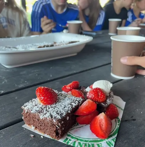 Fika efter träningen!