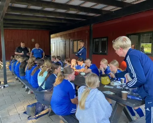 Fika efter träningen!