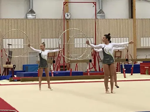 Avslutning av HT2016 med våra 3 RG-grupper - totalt nu 32 RG-gymnaster!
