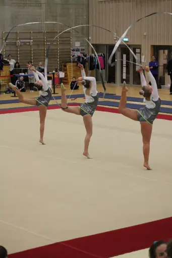 Elicia, Mai, Harriet, Tilde & Embla visade upp RG på helgens tävlingar i kvinnlig AG