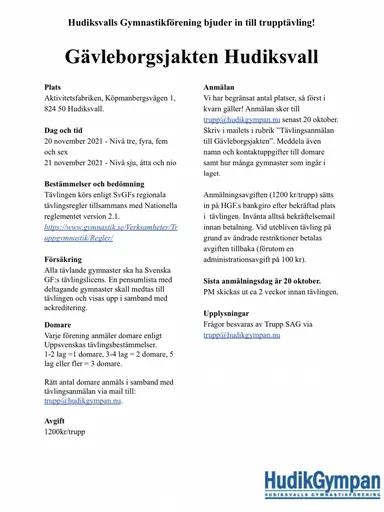 20-21 november planerar vi en tävling, varmt välkomna🤸🏽‍♂️