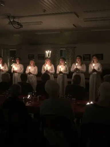 TG&IF:s damklubb gästades av Tidaholms lucia.