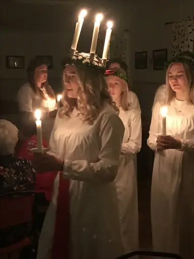 TG&IF:s damklubb gästades av Tidaholms lucia.