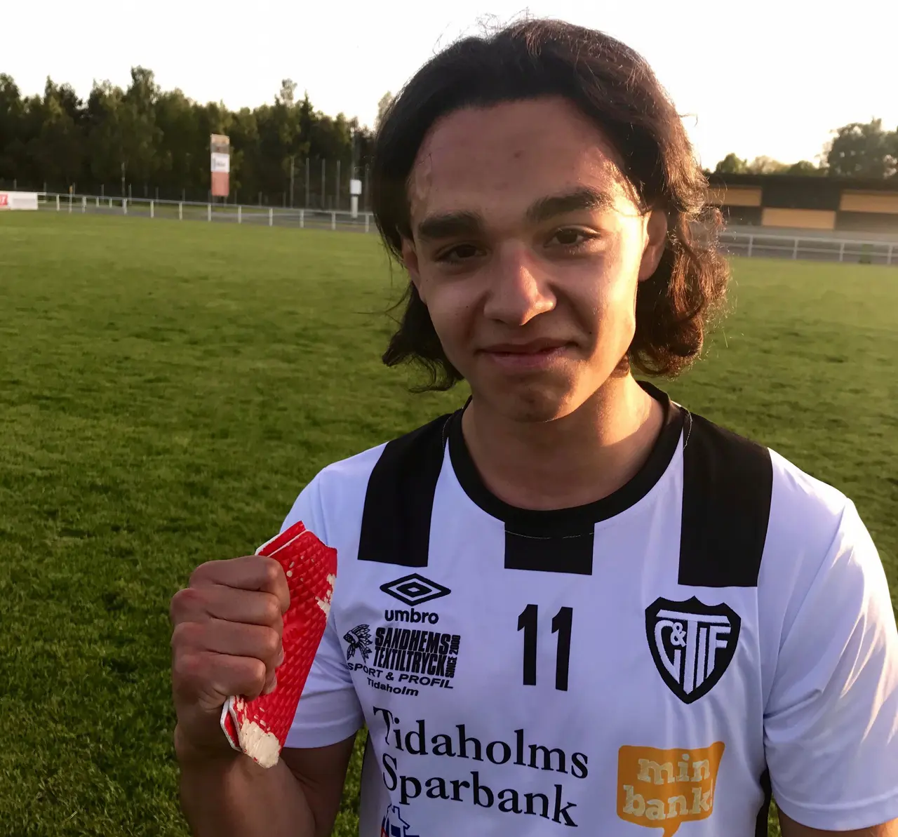 Jonathan Wahnberg avgjorde matchen mot Tibro AIK med sitt 2–1-mål.