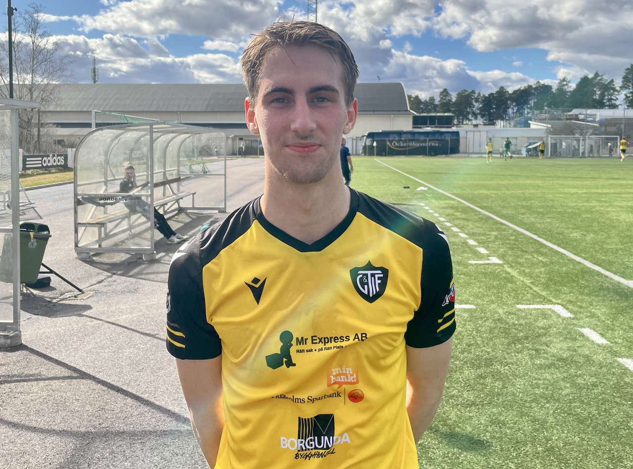 Ludvig Fransson gjorde giffarnas mål mot IFK Kumla.
