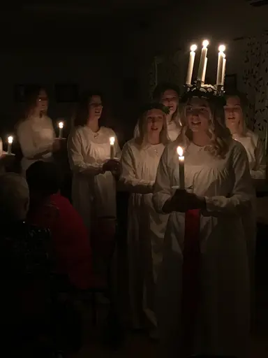 TG&IF:s damklubb gästades av Tidaholms lucia.