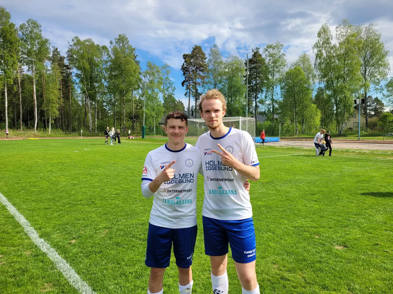 Kalle Palmlöf (2-0) och Jesper Koskinen (1-0, 3-0) var dagens målskyttar för Iggarna.