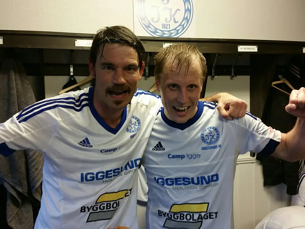 Målskyttarna Martin Olofsson (1-1) och Niklas Norman (2-1 och 3-1).