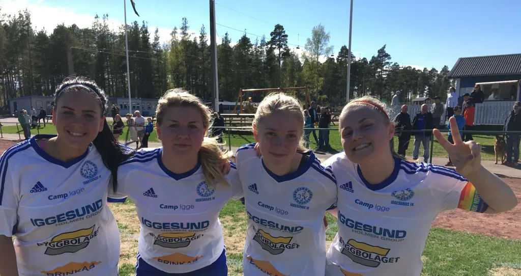 Målskyttarna: Johanna Ohlsson, Malin Jonsson, Nellie Rosén, Frida Hellberg