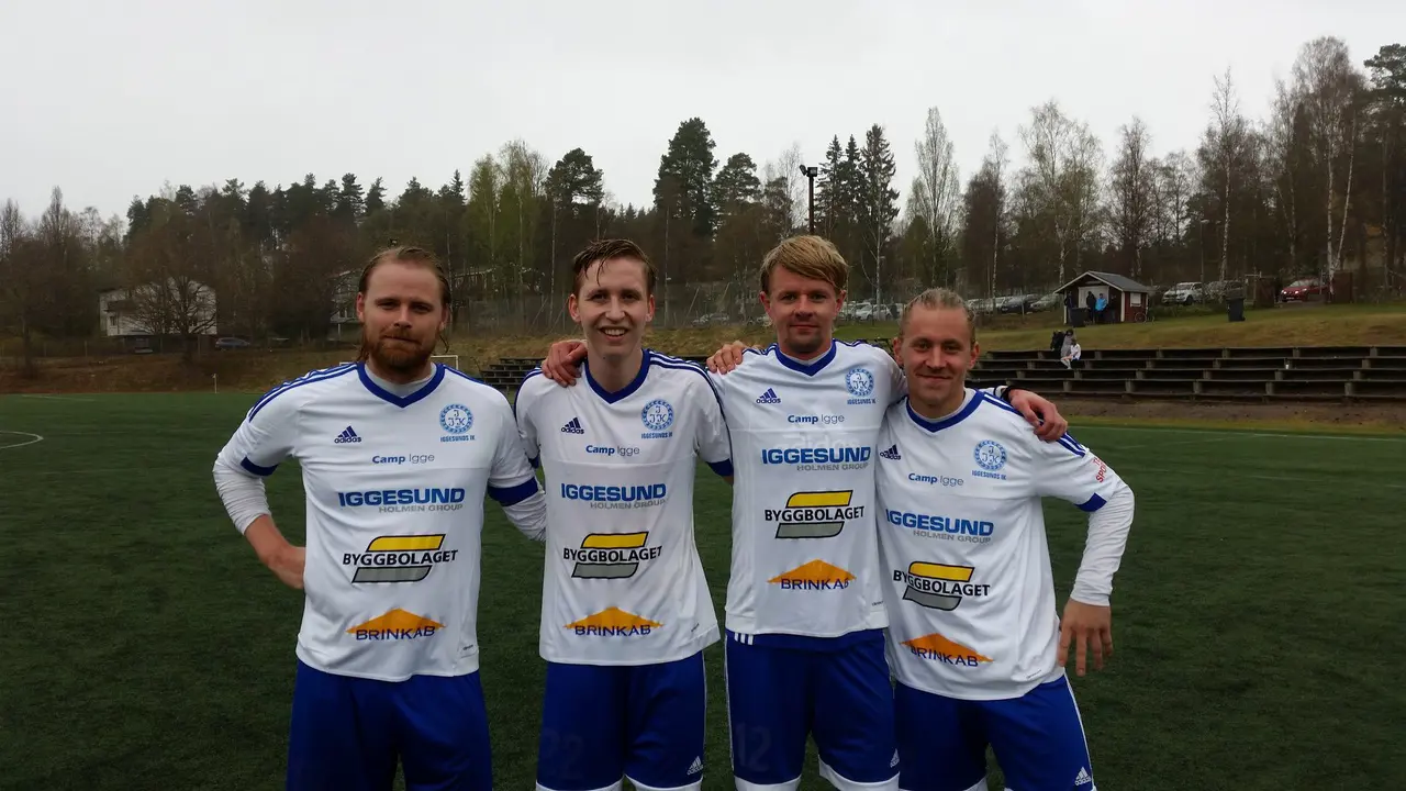 Målskyttarna på Dalavallen: Lars Skärpe (2-1), Emil Hallberg (3-3, 3-6), Joel Stillmark (3-4, 3-5) och Tobias Björk (2-2)
