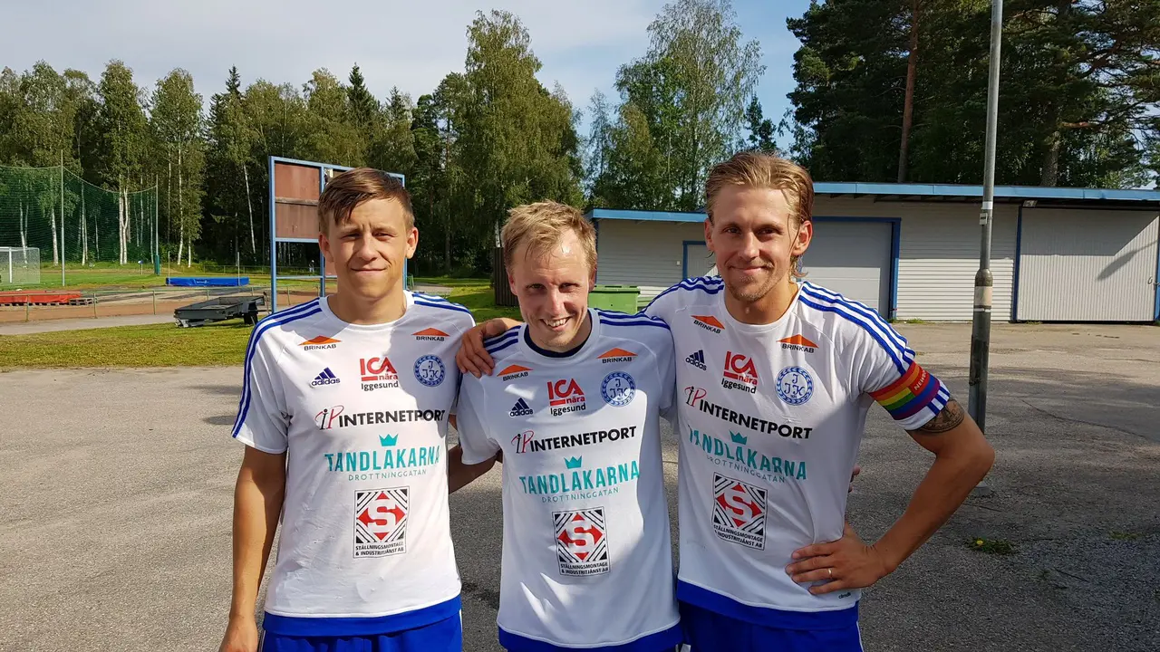 Dagens målskyttar: Andreas Rodin (3-1), Niklas Norman (2-1, 4-1 och 5-2) och Dennis Sjölén (1-1).